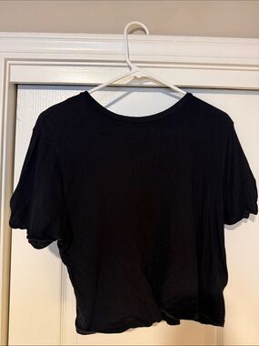 Essentials Black Women's Crop Top